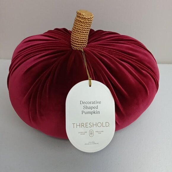 Threshold Decorative Shaped Pillow Pumpkin 12 In X 9 In red - Picture 2 of 6